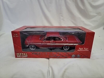 Chevrolet Impala SS 409 1961 Sun Star nuevo en caja en rojo romano Sun Star 1/18  Foto 1 de 4