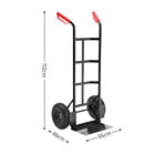 441LB FOLDING SACK TRUCK INDUSTRIAL HAND TROLLEY WITH PNEUMATIC TYRE WHEEL