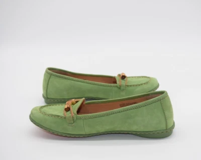 Zapatos sin cordones para mujer BORN de cuero verde talla 9 Foto 1 de 4