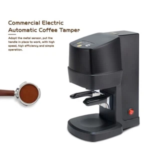 Black 58MM Electric Automatic Coffee Tamper AU Plug Plastic+Stainless Steel 240V - Picture 1 of 11