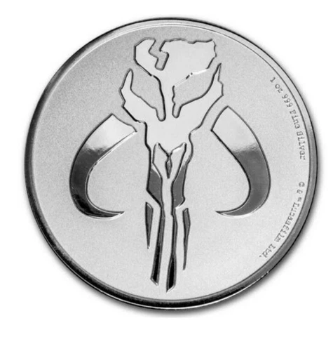Mandalorian Mythosaur 1 oz fine silver coin Niue 2$ 2020 Cover