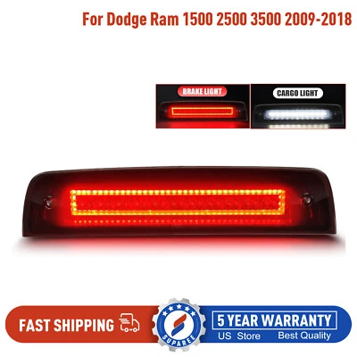 For Dodge Ram 1500 2500 3500 09-2018 Smoked LED 3rd Third Brake Light Cargo Lamp Foto 1 de 4
