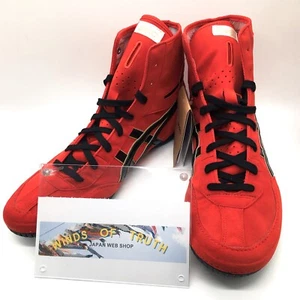 Asics Wrestling Shoes 1083A001 EX-EO special order red x black gold edge New - Picture 1 of 14