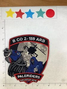 US ARMY B CO. 2-159TH ARB PALERIDERS SQUADRON PATCH - Picture 1 of 2