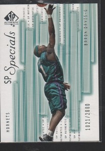 BARON DAVIS 2001-02 SP AUTHENTIC SP SPECIALS CARD #149  /2000