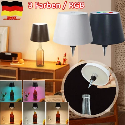 Außen LED Flaschenaufsatz USB Tisch-Lampe Flaschen-Leuchte Deko-Licht Dimmbar - Bild 1 von 4