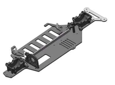 1/10 RC on Road Car Carbon Fiber Unterdeck Chassis Kit Für Tamiya TT-02 Set - Bild 1 von 4