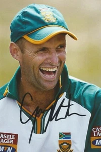 SOUTH AFRICA CRICKET: GARY KIRSTEN SIGNED 6x4 ACTION PHOTO+COA - Picture 1 of 1