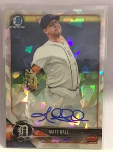 2018 BOWMAN CHROME MATT HALL AUTO ATOMIC REFRACTOR /100 TIGERS MSK - Picture 1 of 2