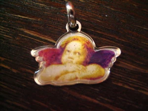 reizender Kinder Anhänger Bettelarmband Schutzengel Engel Amulett 925er Silber B - Picture 1 of 2