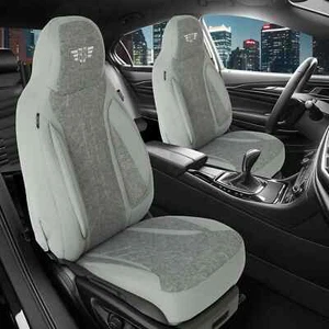 2 coprisedili adatti per Maserati Lavante (grigio) | anteriori | stile pilota HERM208 - Foto 1 di 11