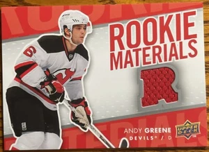 2007-08 Upper Deck Rookie Materials Andy Greene #RM-AG New Jersey Devils - Picture 1 of 2