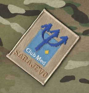 UNPROFOR NATO CINCSOUTH IFOR PATCH: Club Med SARAJEVO SIEGE by BOSNIAN VRS JNA - Picture 1 of 12