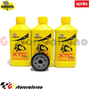 OIL KIT + OIL FILTER BARDAHL XTC C60 10W40 APRILIA 750 SL SHIVER ABS 2008 - Picture 1 of 1