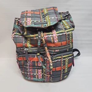 Vera Bradley Backpack Midtown Cargo City Plaid Tote Book Bag MSRP $108 New - Picture 1 of 13