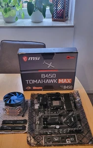 AM4 Gamerbase (MSI B450 Tomahawk MAX, Ryzen 5 2600x, 16GB DDR4RAM, 120mm Cooler) - Afbeelding 1 van 10