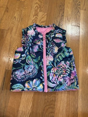 Chaleco acolchado reversible Lilly Pulitzer para niñas 4-5 Foto 1 de 4