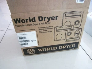 World Dryer M4-974A White Enamel Cast Iron Electric Hand Dryer - Picture 1 of 10