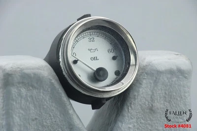 Harley Road Glide 2009 conjunto de manómetro de presión de aceite 75165-01 plateado #4081 Foto 1 de 4