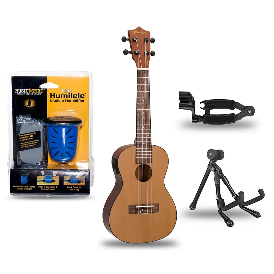 Mitchell Mu50se Acoustic-electric Concert Ukulele Deluxe Package