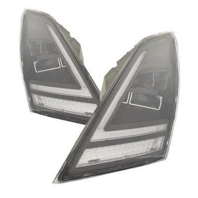 Headlights Pair Fits Volvo VNL VNR 2018-2021 Full LED Premium With DRL Foto 1 de 3