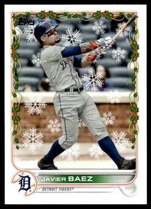 2021 Topps Holiday Javier Baez Chicago Cubs #6 - Picture 1 of 2