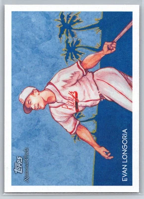 2010 Topps National Chicle #33 Evan Longoria Bazooka Back Tampa Bay Rays - Image 1 of 2