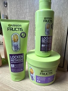 Garnier Fructis Lockenmethode 0-Pre- Shampoo 1-Shampoo + Haarmaske Set - Bild 1 von 1