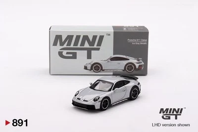 Mini GT MGT00891LHD Porsche 911 Dakar Ice Gray Metallic Die Cast 1/64 - Immagine 1 di 3