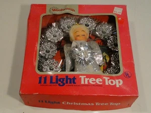 Vintage 11 Light Tree Top Angel Woolworth in Original Box Working - Picture 1 of 3