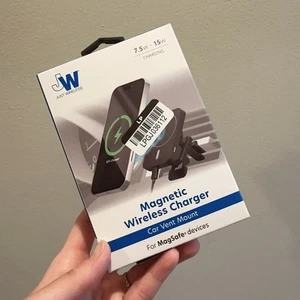 Just Wireless Magnetic Charging for MagSafe Charger Car Mount - Black - Photo 1 sur 4