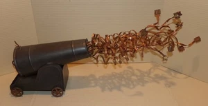 Michael Bonne Vintage Signed Large Tin Handmade 4th Of July Cannon LE/100 - Picture 1 of 20