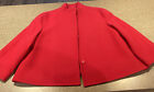 Anne Klein Womens Red Wool Mix Coat Jacket.  Classic.  Short, Large Petite