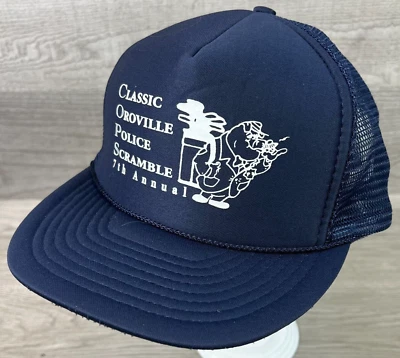 Vtg Otto Trucker Hat Cap Oroville Police Scramble 7th Annual Foam Mesh Snapback - Image 1 of 4