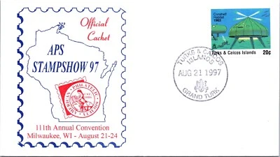 Turks & Caicos FDC 1997 - 111th Annual Convention Milwaukee WI - F64408 - Image 1 of 2