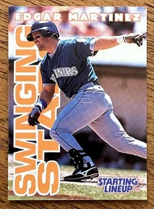 1996 Kenner Starting Lineup SLU Card EDGAR MARTINEZ HOF Mariners - Picture 1 of 2