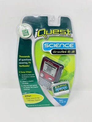 Leap Frog i Quest Cartridge Science Grades 6-8 Handheld Ages 11-14 Sealed - Image 1 of 2