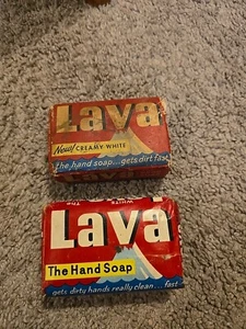 2 LAVA White Hand Soap Bars Regular Size Vintage Packaging - Picture 1 of 14
