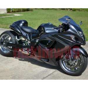 Kit de carenado negro brillante + cubierta de asiento de tanque para Suzuki Hayabusa GSX1300R 2008-2020 - Imagen 1 de 2