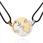 2pcs/set Cat Necklace Couples Best Friend Puzzle Yin And Yang Lover Day Gifts