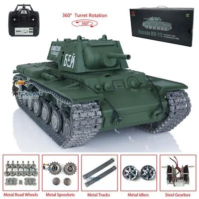 Henglong 1/16 7.0 Customized sowjetischen KV-1 RC Tank 3878 Metall Tracks Räder - Bild 1 von 4