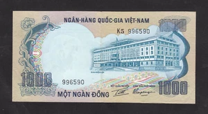 South Vietnam 1000 Dong P-34a 1972    VF+ - Picture 1 of 2