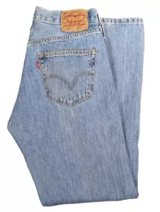 VTG 90s Y2K 501 Jeans Levis Button Fly Men's Size 33X30 Straight Leg Made Egypt - Picture 1 of 10