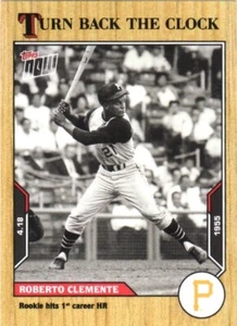 2021 Topps Now Turn Back The Clock Roberto Clemente #18 Baseball Card(PR:960) - Picture 1 of 2