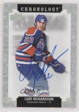 2018-19 Upper Deck Chronology Franchise History Luke Richardson #FH-ED-LR Auto
