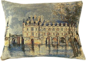 CHATEAU DE CHENONCEAU 47CM X 35CM BELGIAN TAPESTRY CUSHION COVER 17804 - Picture 1 of 6