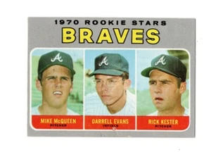 Darrell Evans 1970 Topps Rookie Card #621 - Braves Rookie Stars - McQueen/Kester - Picture 1 of 7