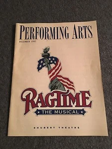 Collectible Theater Play Bill RAGTIME Musical Shubert Theater Performing Arts - Picture 1 of 3