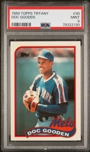 (PSA 9) 1989 Topps Tiffany #30, Doc Gooden