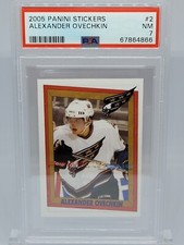 ALEXANDER OVECHKIN PANINI STICKERS ROOKIE PSA 7 POP 1